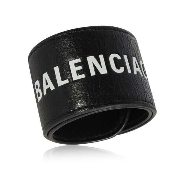 Balenciaga Slap Wrap Leather Bracelet - Picture 3 of 4